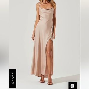 ASTR The Label PALISADES COWL NECK MAXI DRESS